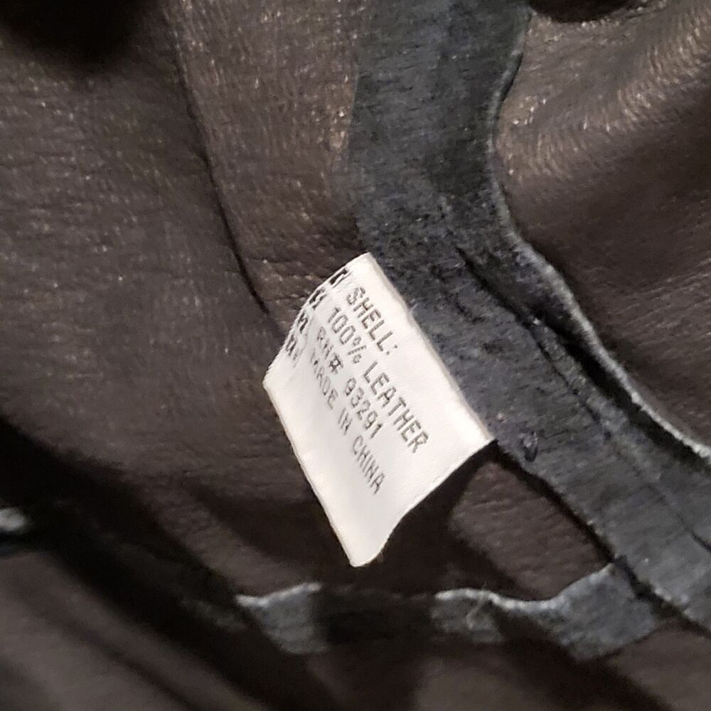 True Grit Genuine Leather Ruffle Edge Jacket Sz L Long Sleeve View 4